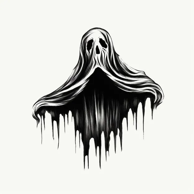 Dibujo de fantasma de halloween para entretenimiento | Foto Premium Dibujo de fantasma de halloween para entretenimiento | Foto Premium