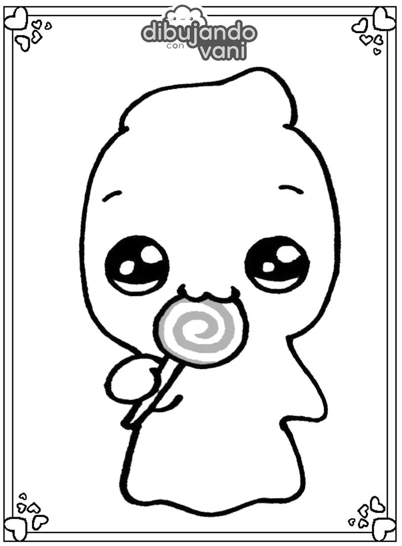 Dibujo de un fantasma para imprimir - Dibujando con Vani Dibujo de un fantasma para imprimir - Dibujando con Vani