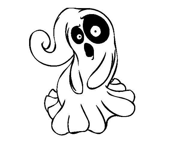 Dibujo de Fantasma tenebroso para Colorear - Dibujos.net Dibujo de Fantasma tenebroso para Colorear - Dibujos.net