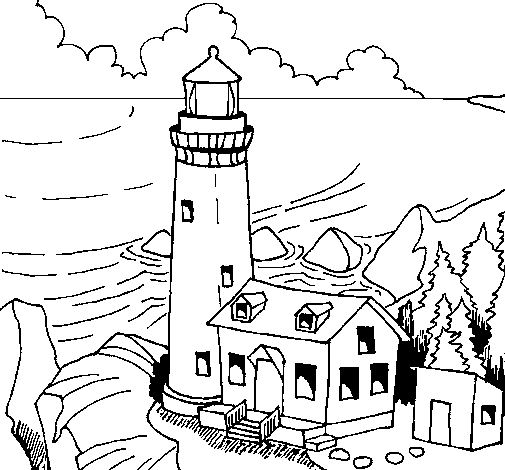 Dibujo de Faro 1 para Colorear - Dibujos.net