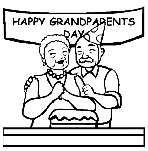 Dibujo de Feliz Día De Los Abuelos para colorear | Dibujos para ...