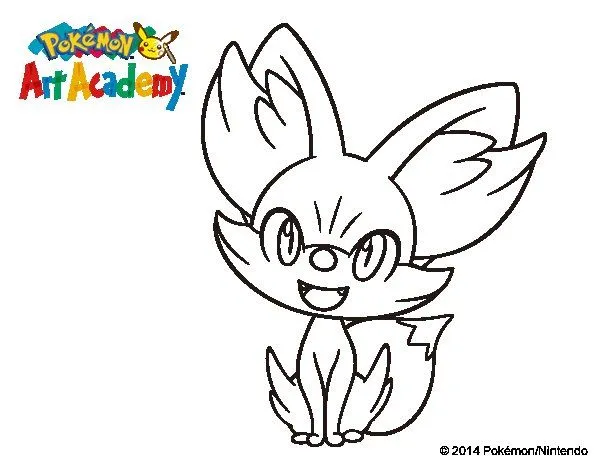 Dibujo de Fennekin para Colorear - Dibujos.net Dibujo de Fennekin para Colorear - Dibujos.net