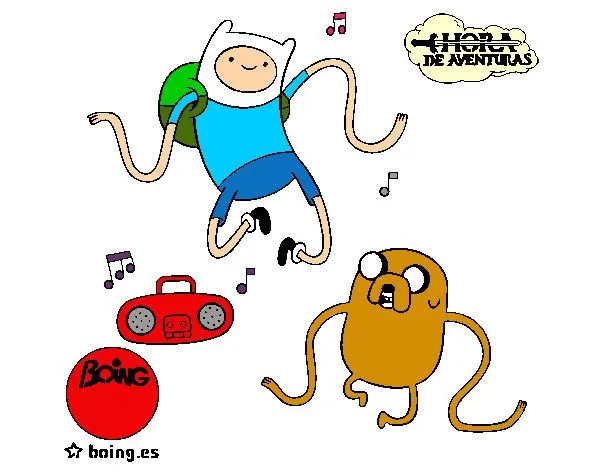 Dibujo de Finn y Jake escuchando música pintado por Alexia-ti en ... Dibujo de Finn y Jake escuchando música pintado por Alexia-ti en ...