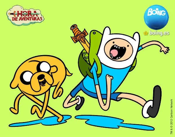 Dibujo de Finn y Jake pintado por Cotoloko en Dibujos.net el día ...
