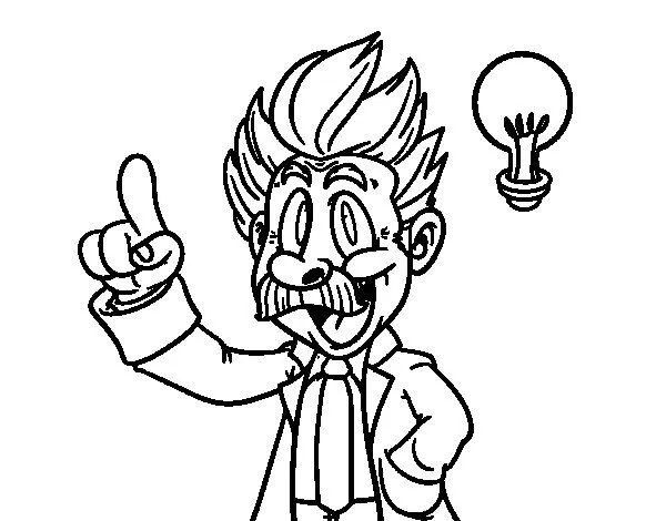 Dibujo de Físico para Colorear - Dibujos.net Dibujo de Físico para Colorear - Dibujos.net
