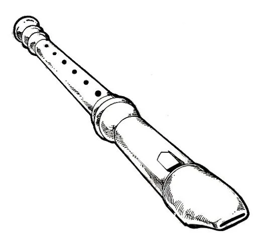 Dibujos de flautas para colorear - Imagui