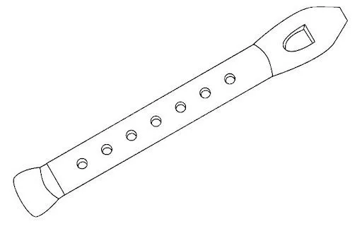 Dibujos de una flauta dulce - Imagui