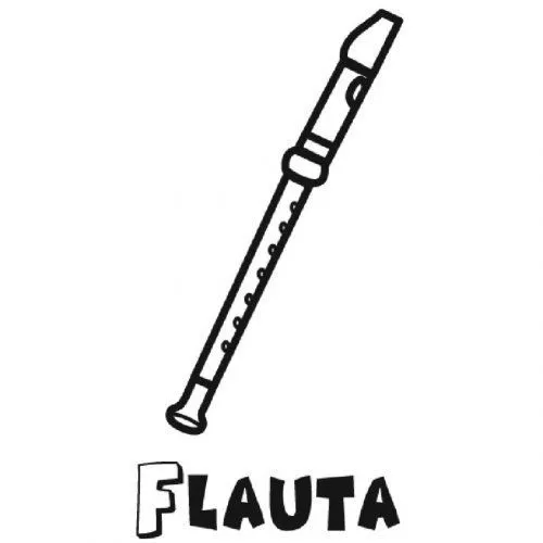 Dibujo de una flauta para imprimir y colorear - Dibujos para ... Dibujo de una flauta para imprimir y colorear - Dibujos para ...