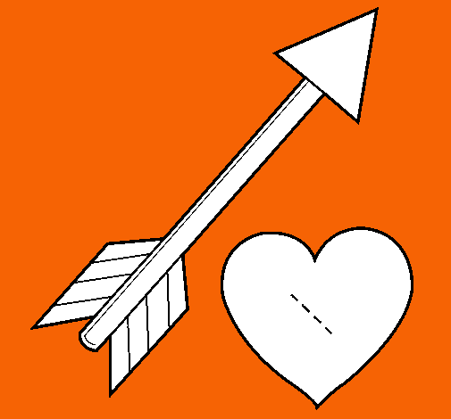 Dibujo de Flecha y corazón pintado por Punta en Dibujos.net el día ... Dibujo de Flecha y corazón pintado por Punta en Dibujos.net el día ...
