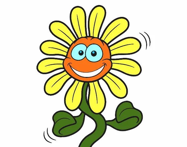 Dibujo de Flor animada pintado por en Dibujos.net el día 05-05-15 ...