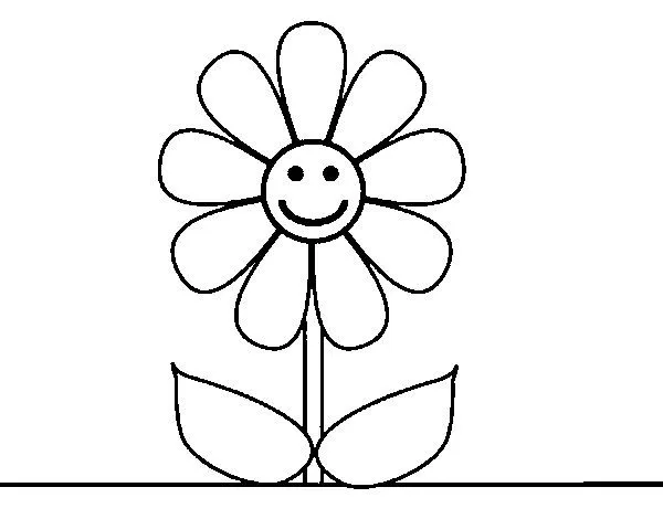 Dibujo de Flor de primavera para Colorear - Dibujos.net Dibujo de Flor de primavera para Colorear - Dibujos.net