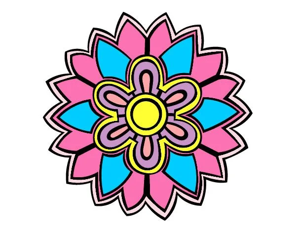 Dibujo de flor de rosa azul y morado pintado por Tete24 en Dibujos ...