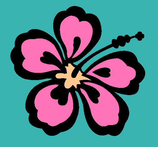 Dibujo de Flor surfera pintado por Hawaiano en Dibujos.net el día ...