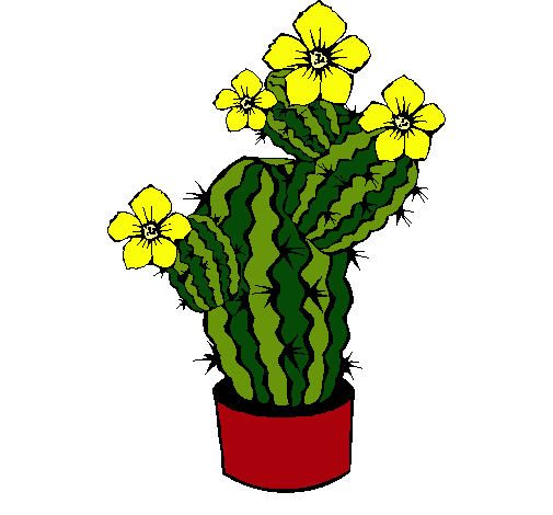 Dibujo de Flores de cactus pintado por Gggg en Dibujos.net el día ...
