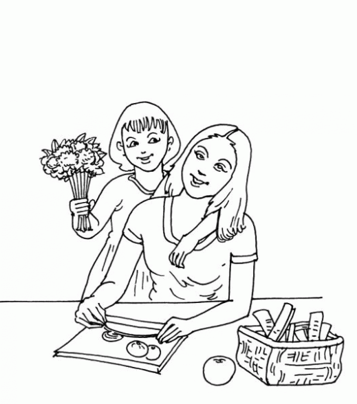 Dibujo de Flores para el Día de la madre para colorear. Dibujos ...