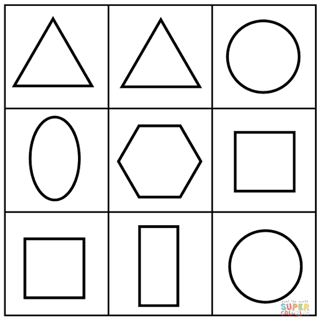 Dibujo de Formas Geométricas Diferentes para colorear | Dibujos ... Dibujo de Formas Geométricas Diferentes para colorear | Dibujos ...