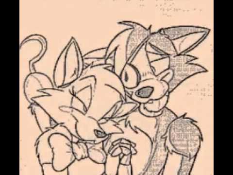Dibujo de Foxy y Mangle /Tony Crynight - YouTube Dibujo de Foxy y Mangle /Tony Crynight - YouTube
