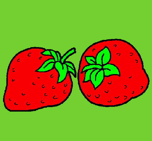 Dibujo de fresas pintado por Frutilla en Dibujos.net el día 12-08 ... Dibujo de fresas pintado por Frutilla en Dibujos.net el día 12-08 ...