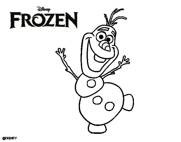 Dibujo de Frozen Olaf bailando para Colorear - Dibujos.net Dibujo de Frozen Olaf bailando para Colorear - Dibujos.net