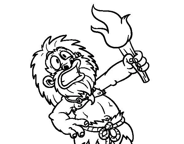 Dibujo de ¡Fuego! para Colorear - Dibujos.net Dibujo de ¡Fuego! para Colorear - Dibujos.net