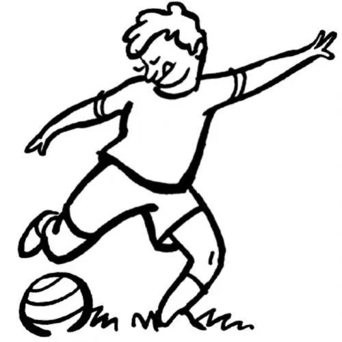 Dibujo de futbolista para imprimir y colorear - Dibujos para ...