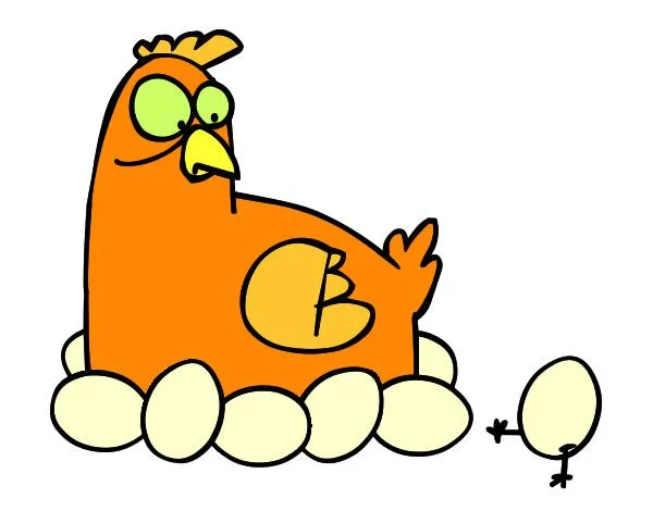 Dibujo de Gallina incubando pintado por Amalia en Dibujos.net el ... Dibujo de Gallina incubando pintado por Amalia en Dibujos.net el ...