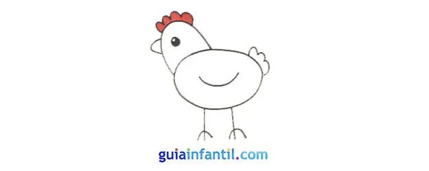 Cómo hacer un dibujo de una gallina paso a paso