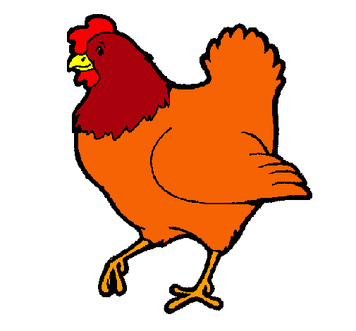 Dibujo de Gallina pintado por Yuni en Dibujos.net el día 07-11-10 ...