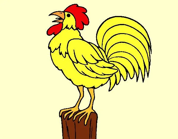 Dibujo de Gallo cantando pintado por 01234 en Dibujos.net el día ... Dibujo de Gallo cantando pintado por 01234 en Dibujos.net el día ...