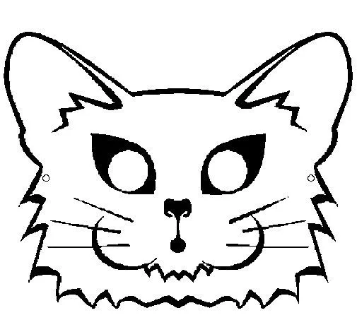 Dibujo de Gata para Colorear - Dibujos.net