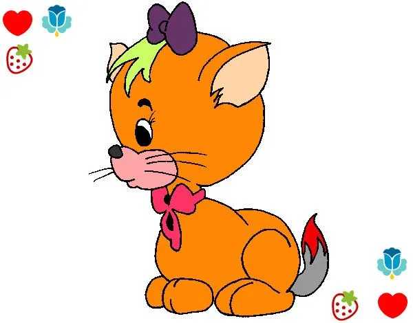 Dibujo de gatita tierna pintado por Julieta123 en Dibujos.net el ... Dibujo de gatita tierna pintado por Julieta123 en Dibujos.net el ...