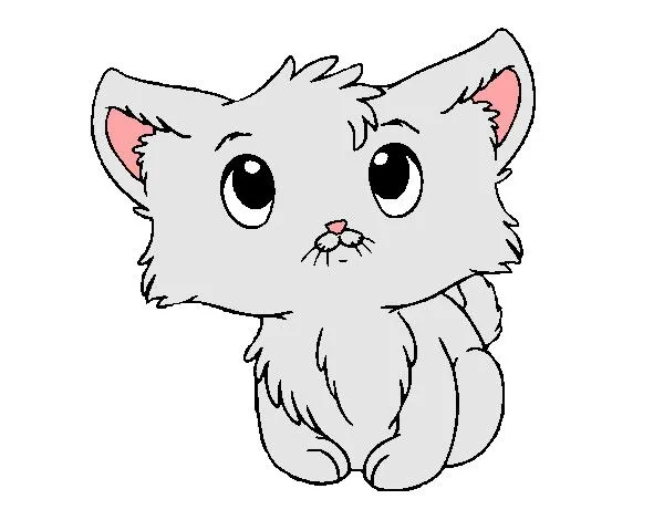 Dibujo de Gatito lindo pintado por Seysmar en Dibujos.net el día ...