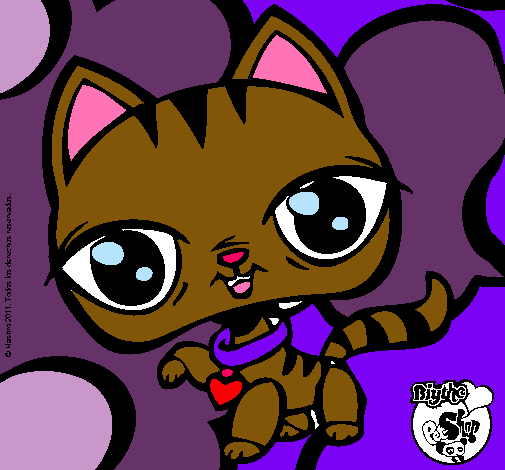 Dibujo de Gatito Littlest Pet Shop pintado por Pinypon en Dibujos ... Dibujo de Gatito Littlest Pet Shop pintado por Pinypon en Dibujos ...