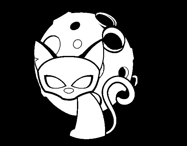 Dibujo de Gato tenebroso para Colorear - Dibujos.net Dibujo de Gato tenebroso para Colorear - Dibujos.net