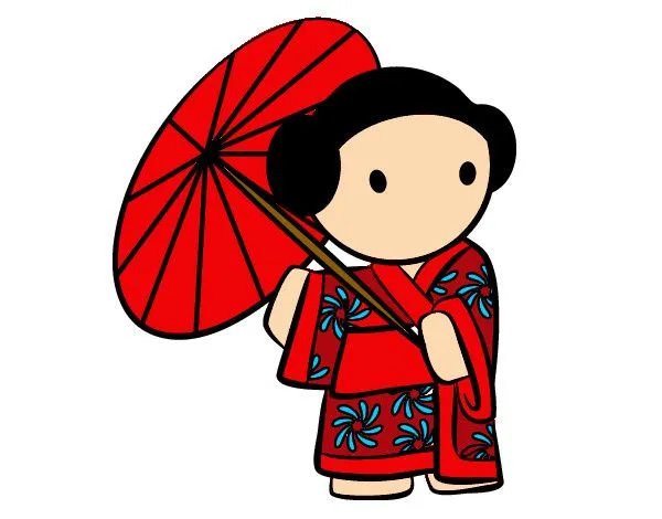 Dibujo de Geisha con sombrilla pintado por Arlish en Dibujos.net ... Dibujo de Geisha con sombrilla pintado por Arlish en Dibujos.net ...