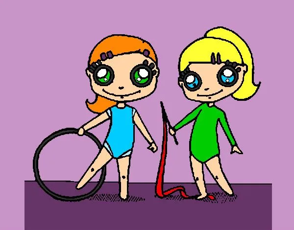 Dibujo de Gimnastas pintado por Andrealol en Dibujos.net el día 02 ...