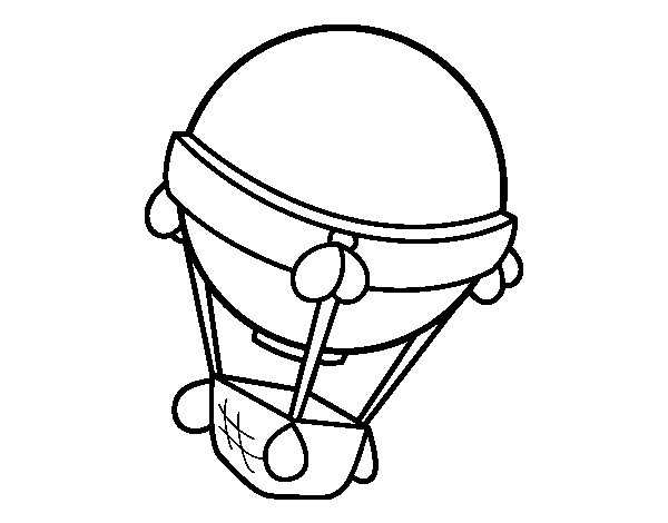 Dibujo de Globo aeroestático para Colorear - Dibujos.net