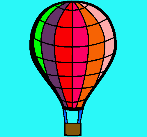 Dibujo de Globo aerostático pintado por Barbiepr en Dibujos.net el ...