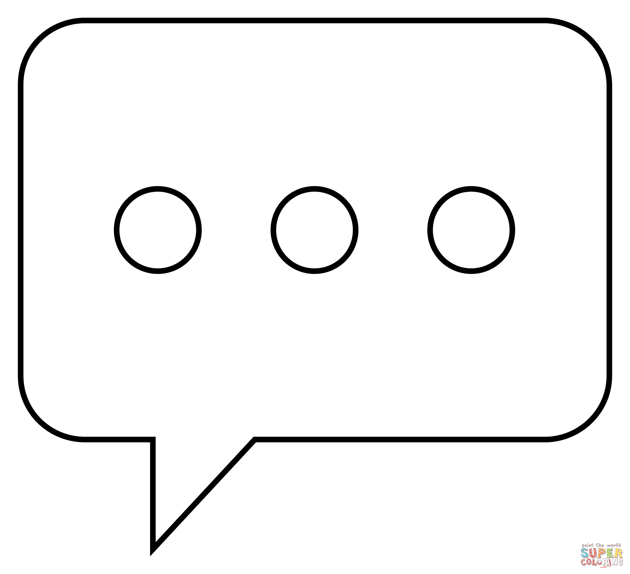 Dibujo de Globo de diálogo para colorear | Dibujos para colorear imprimir gratis Dibujo de Globo de diálogo para colorear | Dibujos para colorear imprimir gratis