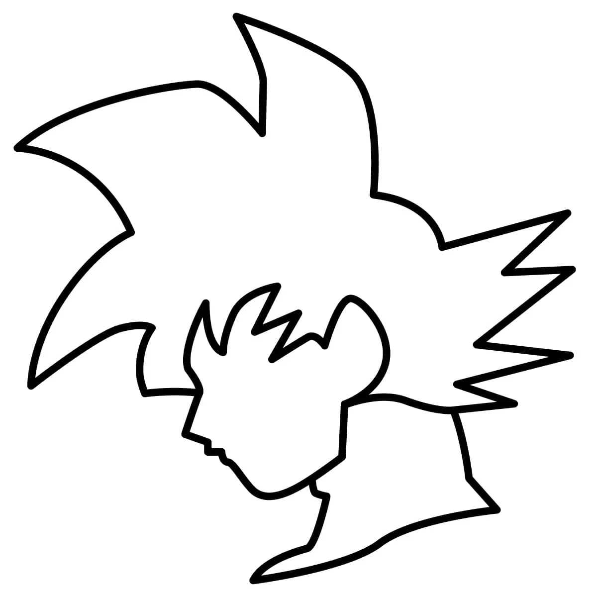 Dibujo de goku para colorear e imprimir - Dibujos y colores Dibujo de goku para colorear e imprimir - Dibujos y colores