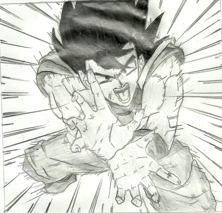 Goku en dibujo - Imagui