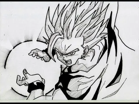 dibujo de goku ssj2 echo a mano by jante - Youtube Downloader mp3