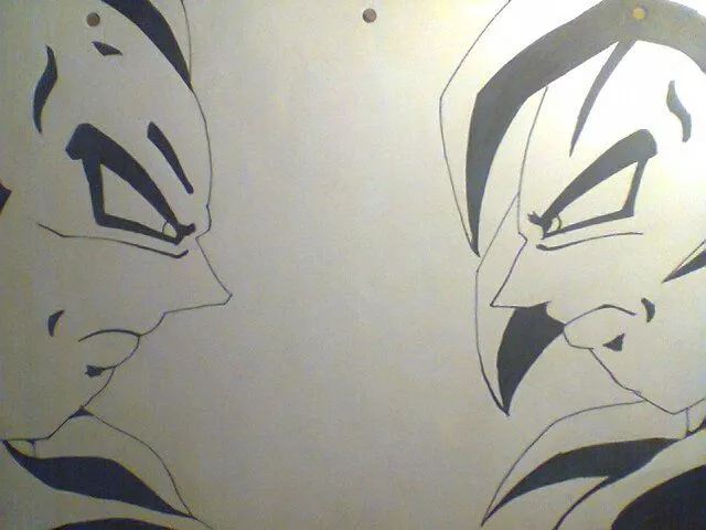 dibujo de goku y vegeta ssj 4 por alexiis | Dibujando dibujo de goku y vegeta ssj 4 por alexiis | Dibujando