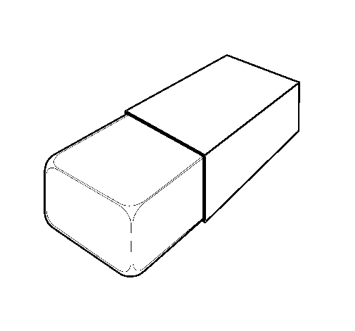 Dibujo de Goma de borrar para Colorear - Dibujos.net Dibujo de Goma de borrar para Colorear - Dibujos.net