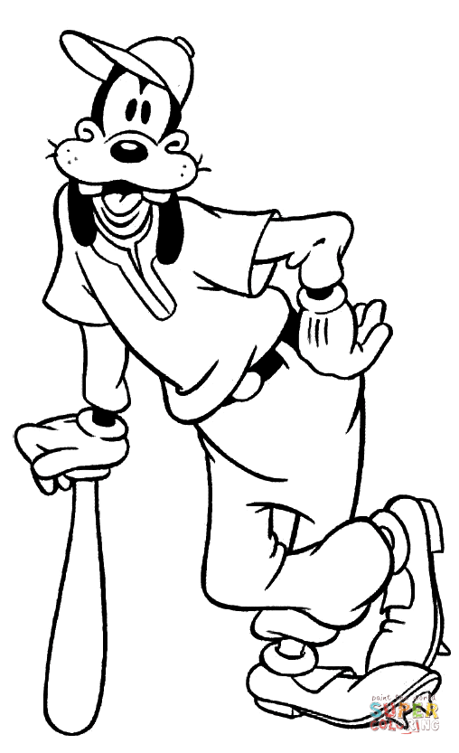 Dibujo de Goody el Jugador de Béisbol para colorear | Dibujos para ... Dibujo de Goody el Jugador de Béisbol para colorear | Dibujos para ...