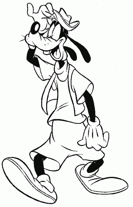 Dibujo de Goofy explorador. Dibujo para colorear de Goofy ... Dibujo de Goofy explorador. Dibujo para colorear de Goofy ...