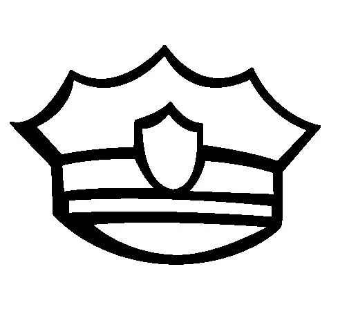 Dibujo de Gorra de policía para Colorear - Dibujos.net Dibujo de Gorra de policía para Colorear - Dibujos.net
