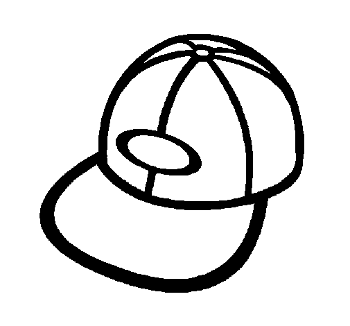 Dibujo de Gorra con visera para Colorear - Dibujos.net