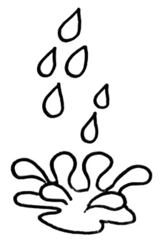 Una gota de agua para colorear - Imagui