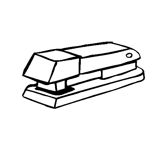 Dibujo de Grapadora para Colorear - Dibujos.net Dibujo de Grapadora para Colorear - Dibujos.net